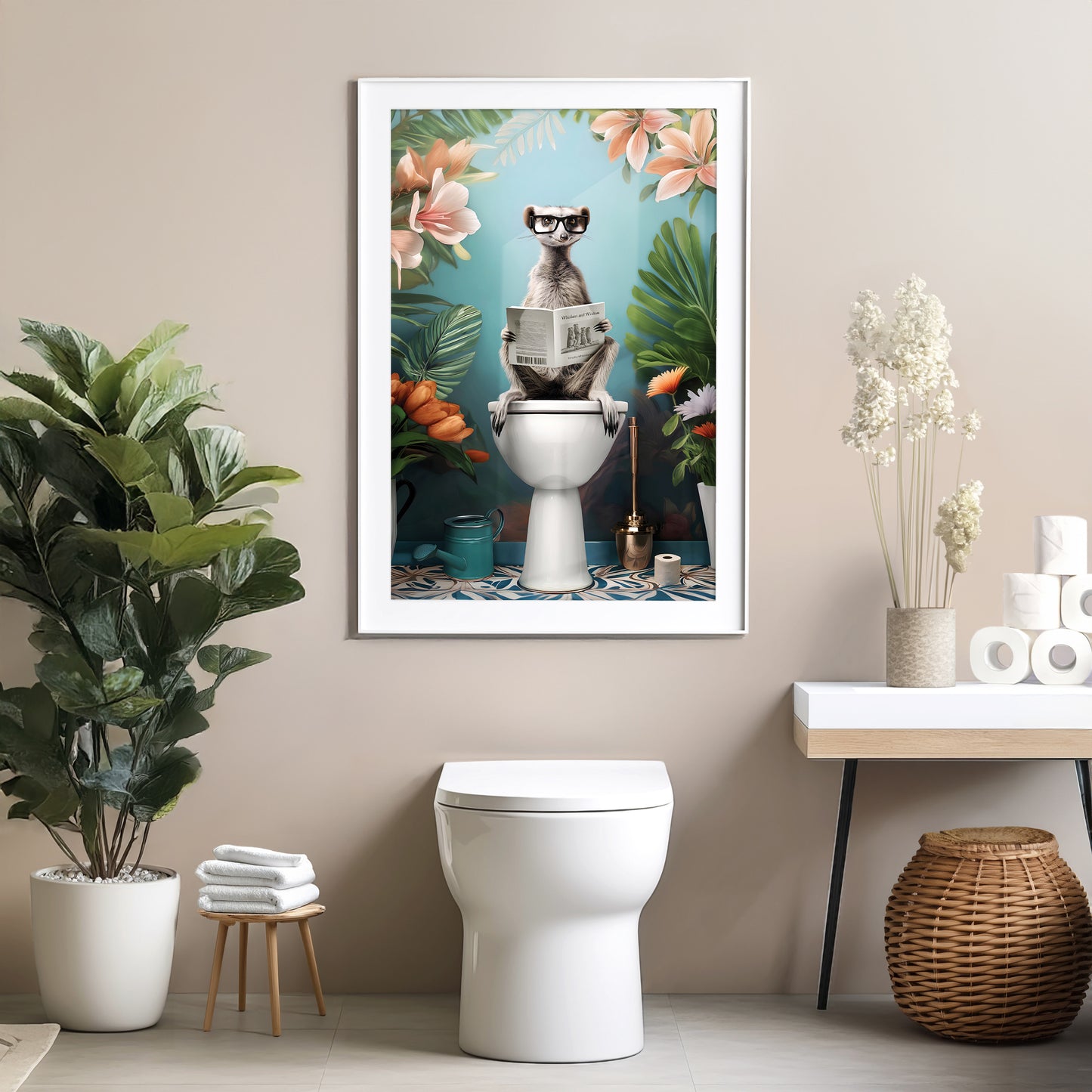 a picture of a cat sitting on top of a toilet