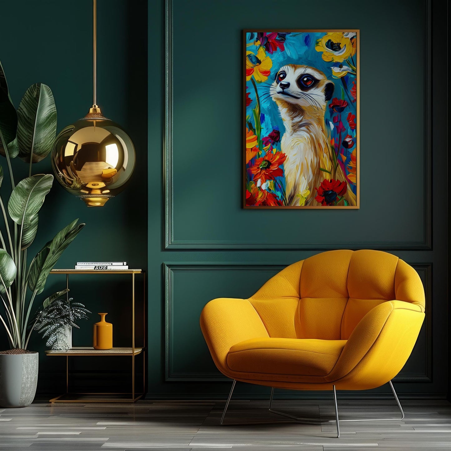 Vibrant Meerkat Safari – Maximalist Animal Print