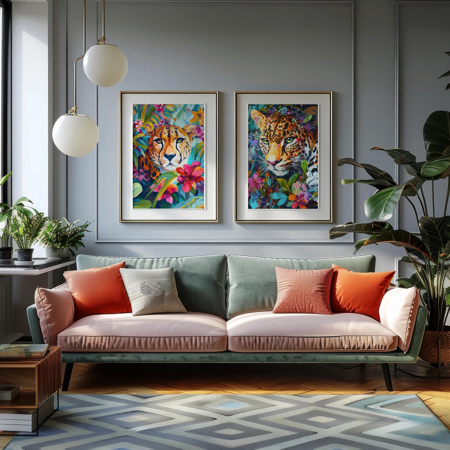 Vibrant Leopard Safari – Maximalist Animal Print