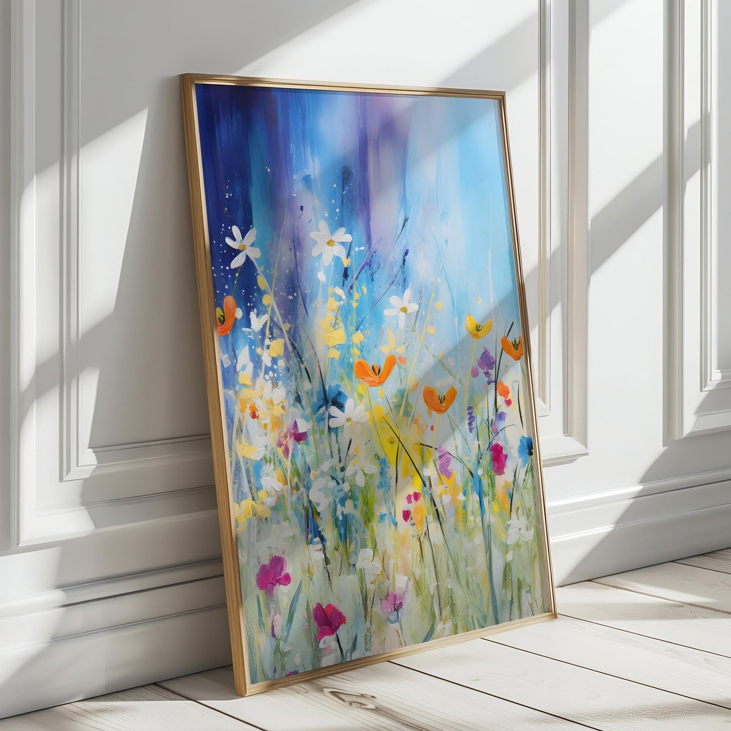 Botanical Wildflower Field Print