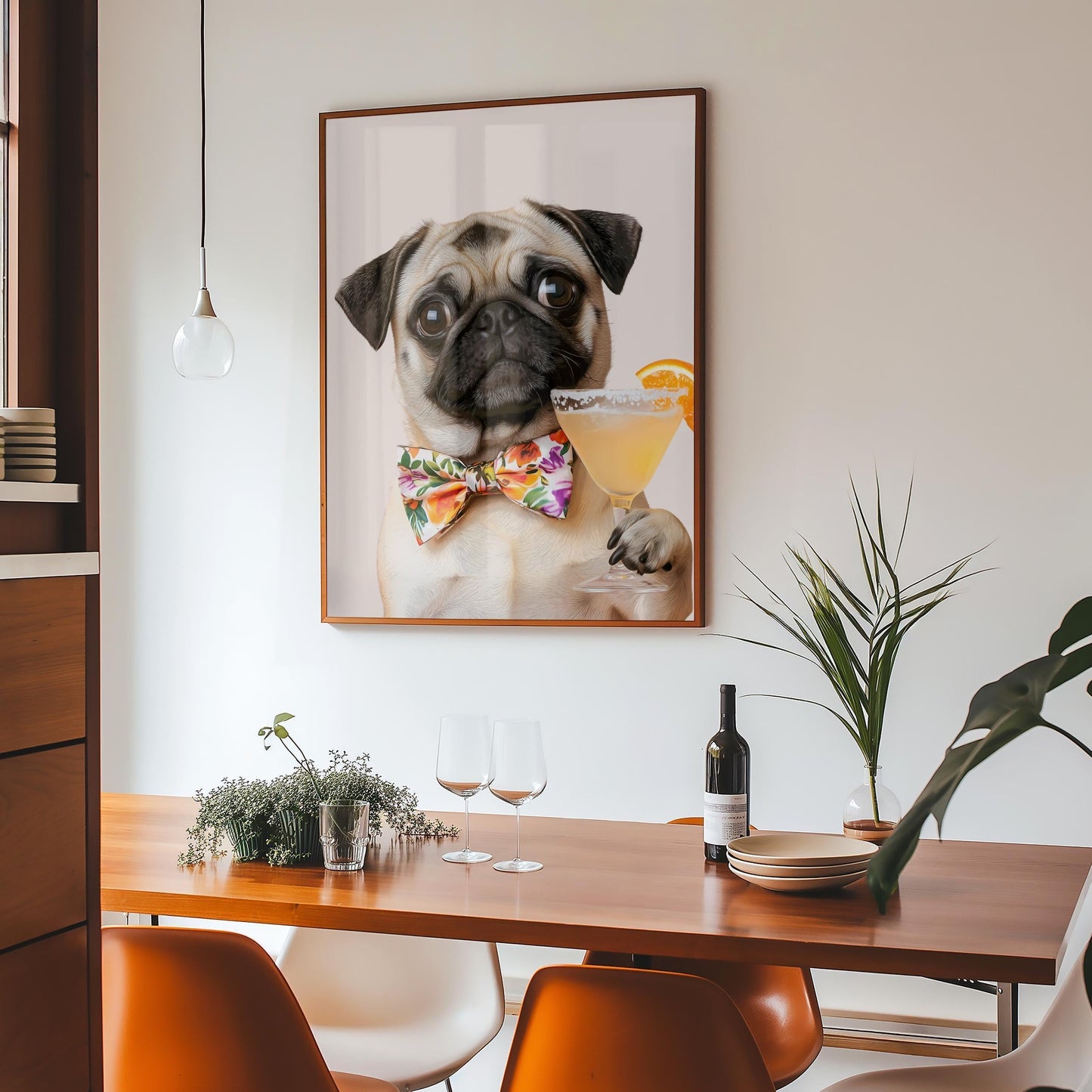 Pug Wall Art - Set of 3 Coffee Kitchen Prints